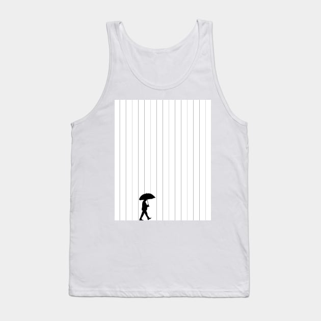 Black rain Tank Top by Psychedelistan